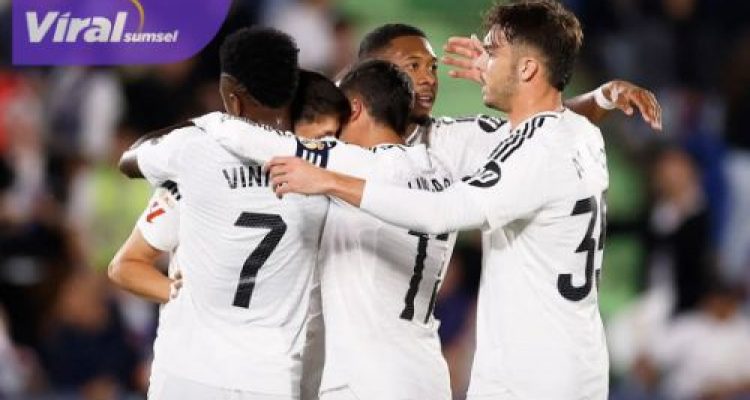 LaLiga: Tumbangkan Getafe Lewat Gol Tunggal, Real Madrid Terus Bayangi Barcelona di Puncak. Foto : igmadrid