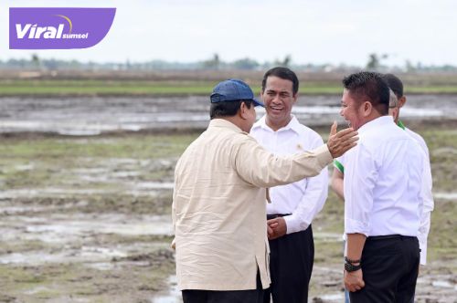 Presiden Prabowo Puji Prestasi Gubernur Herman Deru Berhasil Tingkatkan Produksi Pangan Sumsel 5 Besar Nasional. Foto : viralsumsel.com /win