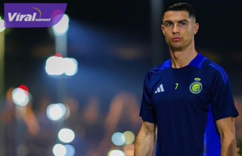 Penyerang sekaligus kapten Al Nassr Cristiano Ronaldo saat latihan jelang laga perempatfinal Liga Champions Asia. Foto : igalnassr