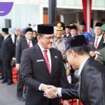 Sekda Sumsel Edward Candra Ajak Perkuat Sinergi Pusat dan Daerah di Hari Otonomi Daerah XXIX. Foto : viralsumsel.com /win