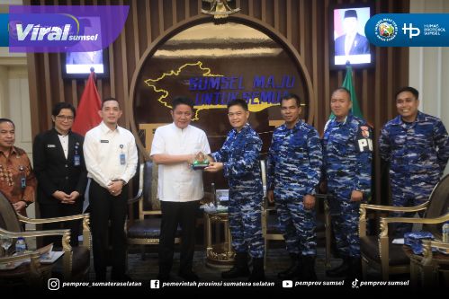 Gubernur Herman Deru dan Danlanud Sri Mulyono Herlambang Sinergi dalam Pemanfaatan Aset dan Pemberangkatan Jemaah Haji. Foto : humas pemprov