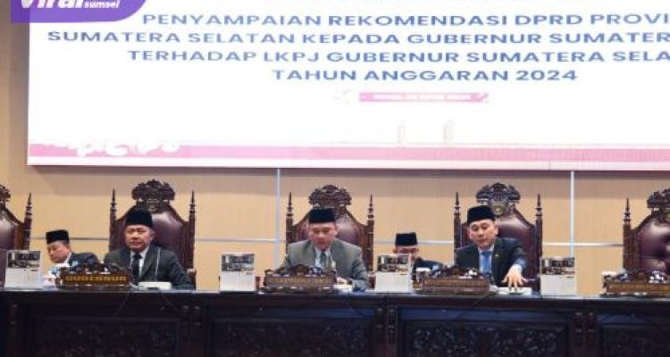 Herman Deru Segera Respon Rekomendasi DPRD Provinsi Sumsel Terhadap LKPJ Gubernur Sumatera Selatan TA 2024. Foto : viralsumsel.com /win