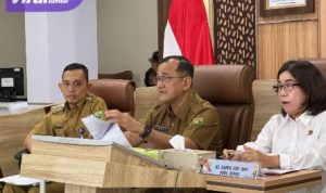 Sekda Edward Candra Hadiri Rakor Program Pembahasan Korupsi Area Pengelolaan Barang Milik Daerah. Foto : viralsumsel.com /win