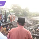 Gubernur Herman Deru Tinjau Pengerjaan Pemasangan Slab on Pile Jalan Lettu Karim Kadir Gandus Palembang. Foto : viralsumsel.com /win