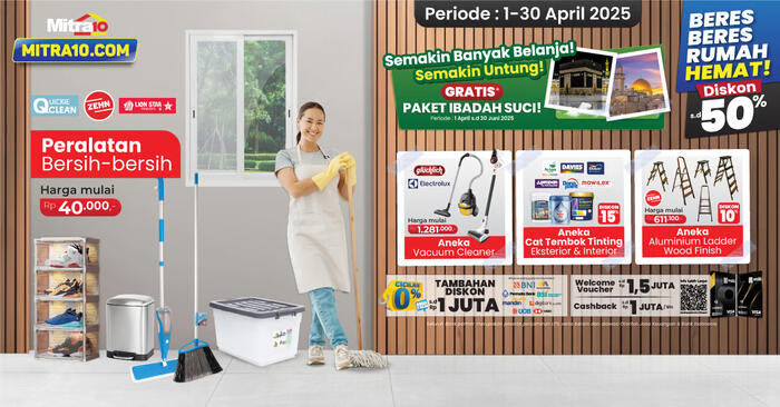 Mitra10 Rilis Katalog Promo Terbaru April 2025 untuk Renovasi Rumah Lebih Hemat. Foto: viralsumsel.com