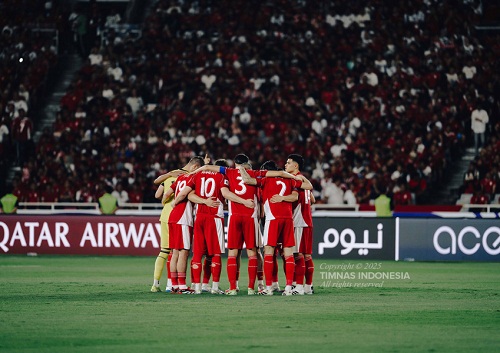 Starting eleven Timnas Indonesia di ajang Kualifikasi Piala Dunia 2026. Foto : pssi