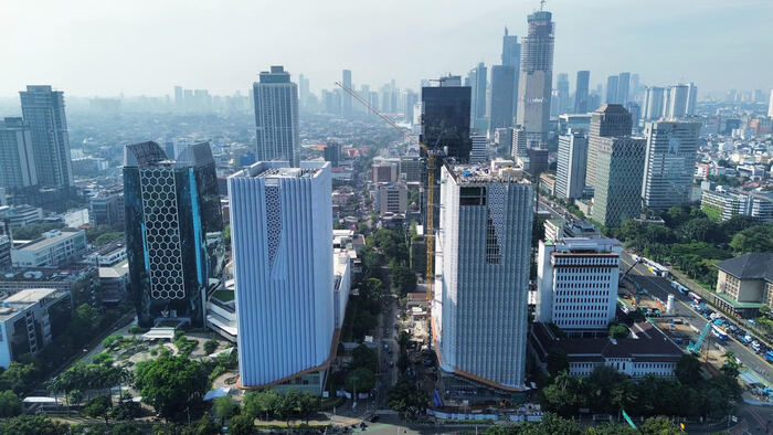 Pembangunan BSI Tower Jakarta Garapan PTPP Menjadi Ikon Arsitektur Islami di Jakarta. Foto: viralsumsel.com