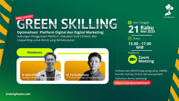 Green Skilling 19: Dorong Praktik Bisnis Berkelanjutan Lewat Digital Marketing dan Konten Viral. Foto: viralsumsel.com