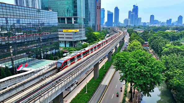 Hari Transportasi Nasional, LRT Jabodebek Pecahkan Rekor 103.582 Pengguna. Foto: viralsumsel.com