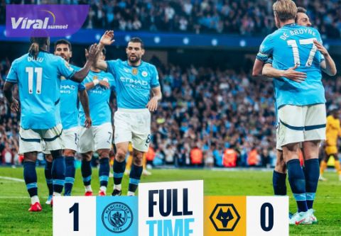 Premier League: Manchester City Tundukkan Wolves Lewat Gol Tunggal De Bruyne. Foto : igcity