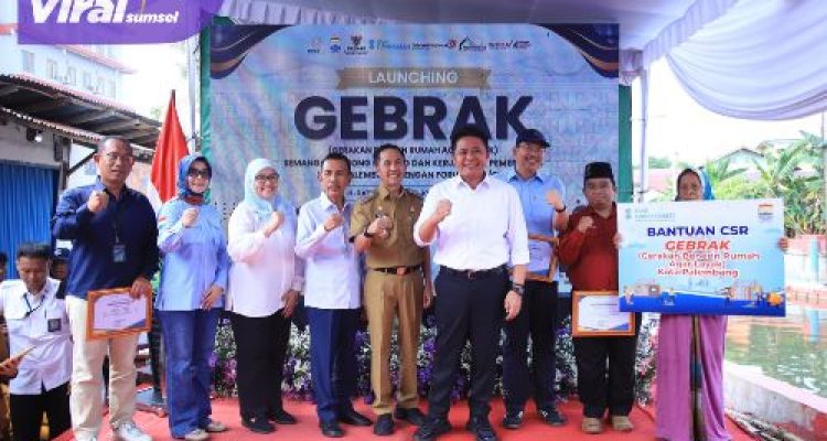 Dukung Program 3 Juta Rumah Presiden Prabowo, Gubernur Herman Deru Launching Gebrak Kota Palembang. Foto : viralsumsel.com /win
