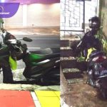 Nekat Bener, Pencuri Sikat Motor Wakil Sekretaris IWO Lampung di Kantor KNPI. Foto : viralsumsel.com /iwo