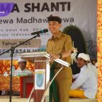 Hadiri Dharma Santi, Bupati OKI Ajak Jaga Keberagaman dan Kerukunan. Foto : viralsumsel.com /win