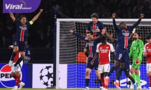 PSG Singkirkan Arsenal, Melaju ke Final Liga Champions Setelah Kemenangan 2-1 di Paris. Foto : igpsg