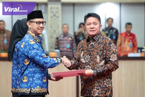 Pelantikan 101 CPNS Formasi 2024, Gubernur Herman Deru Tekankan Integritas dan Pelayanan Pada Masyarakat. Foto : viralsumsel.com /win