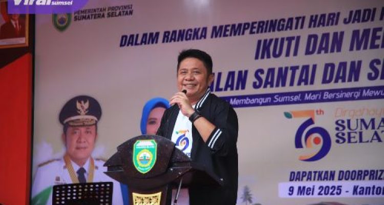 Gubernur Herman Deru Ajak ASN Terlibat Aktif Semarakan Rangkaian Kegiatan HUT Provinsi Sumsel Ke-79 Tahun 2025. Foto : viralsumsel.com /win