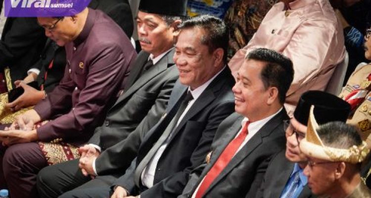 Hadir di Hari Jadi Provinsi Sumsel, Bupati H M Toha Siap Bersinergi Wujudkan Sumsel Maju Terus untuk Semua. Foto : viralsumsel.com /dev
