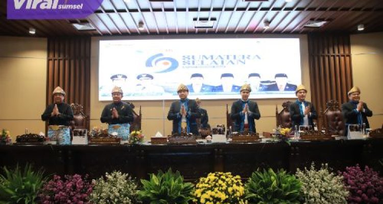 DPRD Sumsel Gelar Rapat Paripurna HUT ke-79 Provinsi Sumsel, Momentum Refleksi Pembangunan dan Komitmen Menuju Kemajuan. Foto : viralsumsel.com /ril
