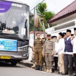 Wabup Supriyanto Lepas Jamaah Haji Kloter 14 Asal OKI. Foto : viralsumsel.com /zep