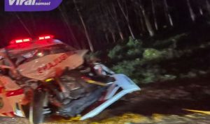 Gerak Cepat Pemkab Muba Selamatkan Sopir, Perawat, dan Pasien Ambulans RS Bayung Lencir Pasca Kecelakaan. Foto : viralsumsel.com /dev