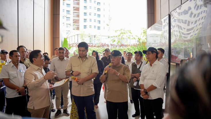 Pembangunan Rumah Susun ASN di IKN Garapan PTPP mendapat Apresiasi Menteri PKP, Raih Rekor MURI dan Standar Green Building. Foto : viralsumsel.com