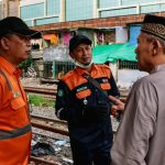 Sosialisasi Bahaya Aktivitas di Jalur Kereta Api. Foto: viralsumsel.com