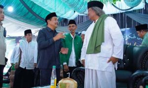 Wabup Muba Hadiri Haul dan Tasyakuran Keluarga Sugeng Budiarto di Tungkal Jaya. Foto : viralsumsel.com /dev