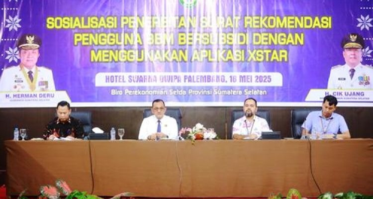 Pemprov Sumsel Dorong Optimalisasi Aplikasi XSTAR untuk Pantau BBM Subsidi. Foto : viralsumsel.com /win