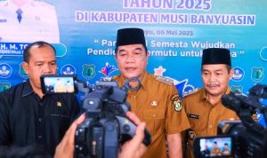 5 Juni 2025 Penyerahan SK Pengangkatan CPNS dan Pelantikan PPPK oleh Bupati Muba. Foto : viralsumsel.com /dev