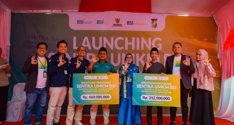 BSI Maslahat Resmikan Sentra UMKM Ikan Air Tawar di Kabupaten Kampar, Riau. Foto: viralsumsel.com