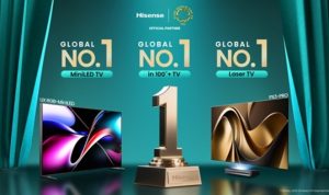 Hisense Puncaki Peringkat Global pada Q1 2025 untuk Kategori Mini-LED, TV 100 inci ke atas, dan Laser TV. Foto: viralsumsel.com