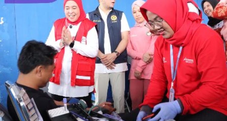 Damkar Palembang Gandeng PMI, 150 Kantong Darah Terkumpul dalam Sehari. Foto : viralsumsel.com /ril