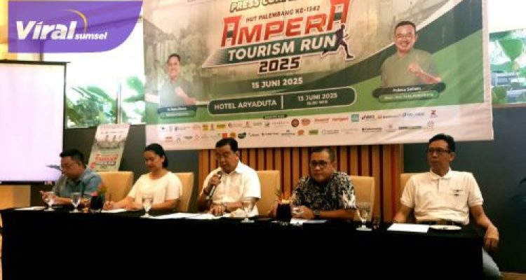 Ampera Tourism Run 2025: Ribuan Pelari Ramaikan HUT Kota Palembang ke-1342. Foto : viralsumsel.com /win