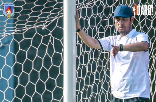 Nil Maizar Pelatih Kepala Sumsel United. Foto :  mosu Nil Maizar Pelatih Kepala Sumsel United. Foto : mosu