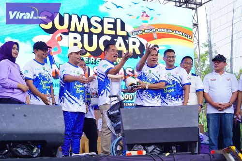 Bupati H M Toha Bersama Wabup Muba Rohman Launching Sosialisasi Kormi Goes To School