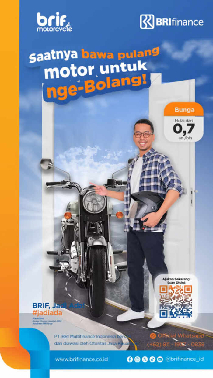 Kredit Motor Baru Tanpa Ribet, Cek Penawaran Spesial dari BRI Finance. Foto : viralsumsel.com