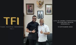 Rommy Van Boy Menjadi (Anggota DPRD Kota Medan) sebagai Penasehat Tamil Festival Indonesia 2025. Foto: viralsumsel.com