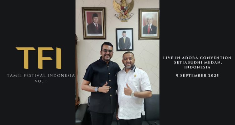 Rommy Van Boy Menjadi (Anggota DPRD Kota Medan) sebagai Penasehat Tamil Festival Indonesia 2025. Foto: viralsumsel.com
