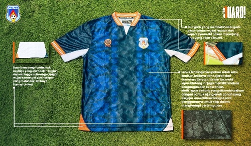 Bukan Main! Jersey Sumsel United Simbol Semangat, Profesionalisme, dan Antusiasme. Foto : viralsumsel.com