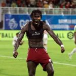 Joao Albertine Pereira, yang dijuluki Balotelli karena gaya bermain eksplosifnya, bergabung pada paruh kedua musim. Foto : viralsumsel.com /lib