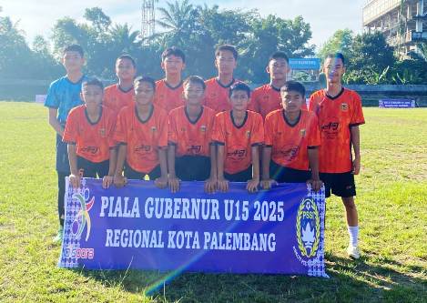 Bhayangkara Sriwijaya U-15 Hujani Gol di Laga Perdana Piala Gubernur Sumsel. Foto : viralsumsel.com /asa
