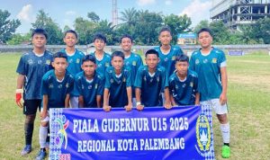 Sriwijaya Asah Soccer Tundukkan Patra Muda, Lolos ke 8 Besar Piala Gubernur Sumsel U15. Foto : viralsumsel.com