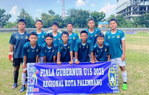 Sriwijaya Asah Soccer Tundukkan Patra Muda, Lolos ke 8 Besar Piala Gubernur Sumsel U15. Foto : viralsumsel.com