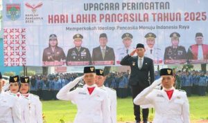 Usai Jadi Irup Peringatan Harlah Pancasila, Wako Launching Program Kesehatan Gratis. Foto : viralsumsel.com /win