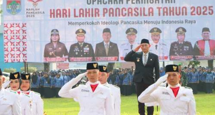 Usai Jadi Irup Peringatan Harlah Pancasila, Wako Launching Program Kesehatan Gratis. Foto : viralsumsel.com /win