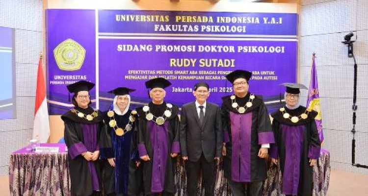 Dr. Rudy Sutadi Raih Gelar Doktor, Smart ABA Ditegaskan Sebagai Terobosan Revolusioner untuk Autisme. Foto : viralsumsel.com /ril