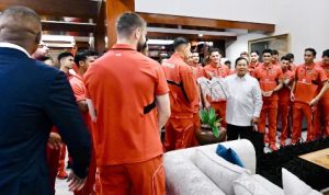 Hangat & Penuh Cinta Tanah Air: Timnas Indonesia Disambut Presiden Prabowo Usai Tumbangkan Tiongkok. Foto : viralsumsel.com /pssi