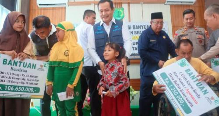 Pemkab Muba Gandeng BAZNAS Salurkan Beasiswa dan Bantuan Sosial di Kecamatan Babat Supat