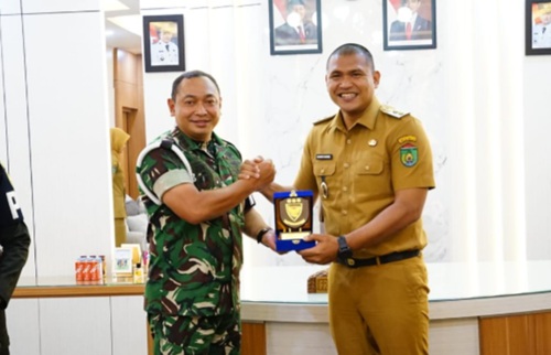 Danpomdam-II-SWJ-Wakil-Walikota-Prabumulih Danpomdam II/SWJ Kunjungi Pemkot Prabumulih, Bahas Koordinasi Jelang Latma SGS 2025