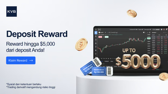 Dapatkan Reward Eksklusif hingga $5.000 dari Deposit di KVB. Foto: viralsumsel.com Dapatkan Reward Eksklusif hingga $5.000 dari Deposit di KVB. Foto: viralsumsel.com